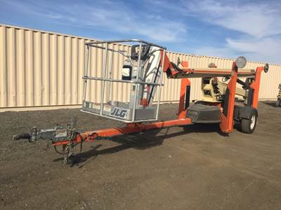 Tow Behind Aerial Boom Lift 2016 JLG T500J 50' Platform with Jib Portable Manlift Articulating Towable