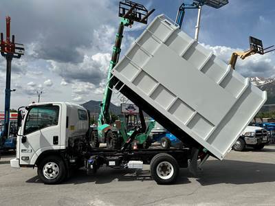 Chipper Dump Truck 2015 Isuzu NPR Diesel Automatic 12' Box LOW MILES!!