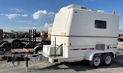 Used Fiber Optic Splicing Trailer 2018 Pelsue Fiberlite XL 7 KW Cummins Onan Generator Tandem Axle