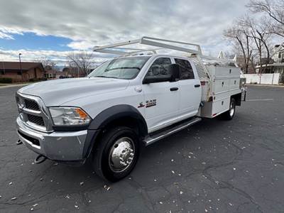 Flatbed Truck 2015 RAM 4500 4x4 Cummins Turbo Diesel Crew Cab