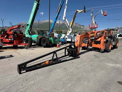 Truss Boom Jib / Winch JLG Telehandler Forklift 12' Fork Lift 2,000 LB Cap 3,500 PSI