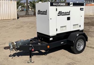 Generator 20 KW 2022 Allmand Maxi-Power25 Diesel Portable Trailer Mounted LOW HOURS!!