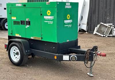 Generator 20 KW 2016 Multiquip Diesel Portable Trailer Mounted 3 Ph 120 / 240/ 480V NON DEF!