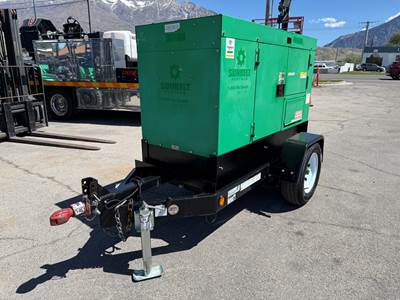 Generator 20 KW 2016 Multiquip Diesel Portable Trailer Mounted 3 Ph 120 / 240/ 480V NON DEF!