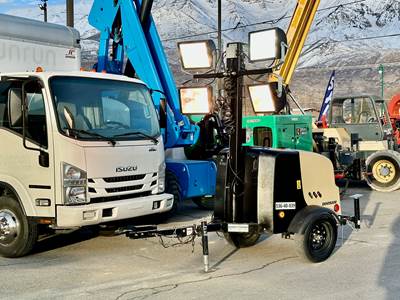 Used Light Tower 2019 Doosan LCV 6 KW Generator Kubota Diesel Portable