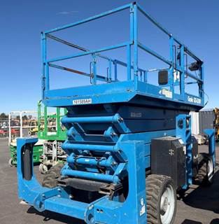 Used Scissor Lift Rough Terrain 4x4 2015 Genie GS-5390RT Diesel 53' Platform Extendable