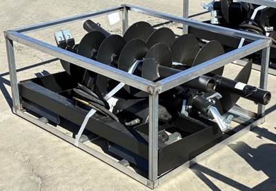 NEW UNUSED JCT Auger Attachment Skid Steer Attachment