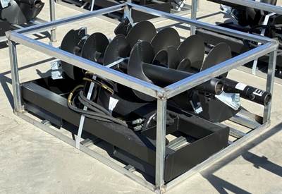 NEW UNUSED JCT Auger Attachment Skid Steer Attachment