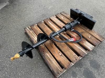 Auger 12" Fits Skid Steer Walk Behind Stand Up NEW UNUSED Attachment