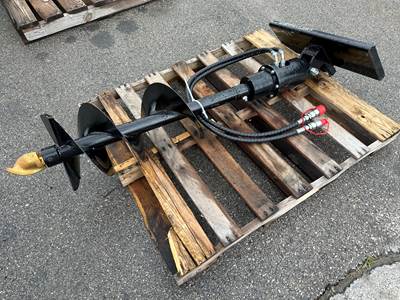 Auger 12" Fits Skid Steer Walk Behind Stand Up NEW UNUSED Attachment