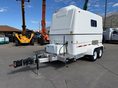 Used Fiber Optic Splicing Trailer 2018 Pelsue Fiberlite XL 7 KW Cummins Onan Generator Tandem Axle