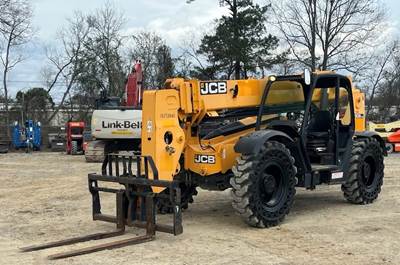 Used Telehandler Forklift 2019 JCB 509-42 4x4x4 9,000 LB 42' Reach Diesel Telescopic Fork Lift