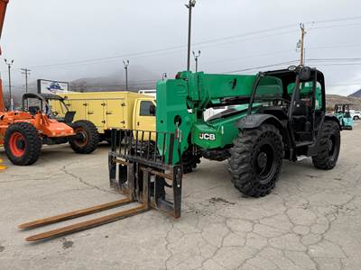 Used Telehandler Forklift 2018 JCB 509-42 4x4x4 9,000 LB 42' Reach Diesel Telescopic Fork Lift