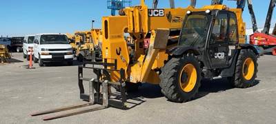 Used Telehandler Forklift 2019 JCB 510-56 4x4x4 10,000 LB 56' Reach Diesel Telescopic Fork Lift NON DEF!