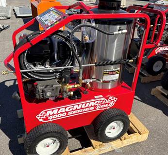 NEW 2025 Magnum Gold Commercial Hot Water Gas/Diesel/Oil Fired 4,000 PSI Pressure Washer