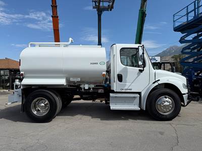 Used Water Truck 2,000 Gallon 2020 Freightliner M2 Cummins Diesel, 6 Speed
