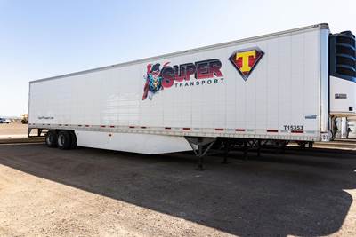 Vanguard 53 ft Reefer Trailer - Sliding Axle, Swing Door, Thermo King