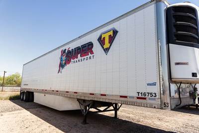 Vanguard 53 ft Reefer Trailer - Sliding Axle, Swing Door, Thermo King