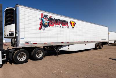 Vanguard 53 ft Reefer Trailer - Sliding Axle, Swing Door, Thermo King