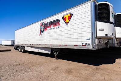 Vanguard 53 ft Reefer Trailer - Sliding Axle, Swing Door, Thermo King