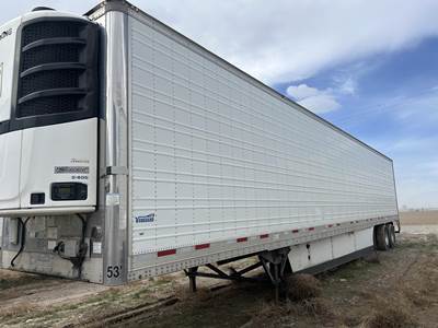 Vanguard 53 ft Reefer Trailer - Sliding Axle, Swing Door, Thermo King