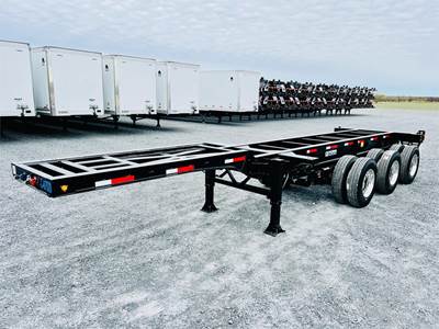 De Lucio USA 33x102 Tandem Axle Steel Container Chassis - Air Ride, Fixed Axle