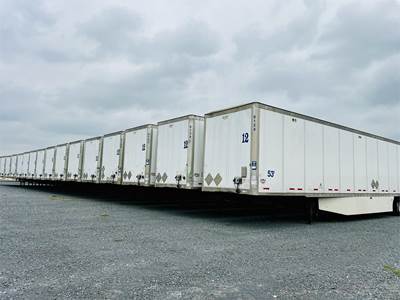 Wabash DuraPlate 53 ft Dry Van Trailer - Swing Door, Air Ride, Sliding Axle