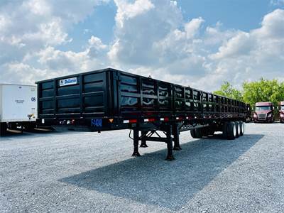 De Lucio USA 48x102 Tri Axle Steel Flatbed Trailer - Spring, Fixed Axle