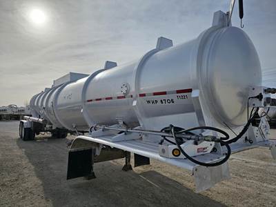 Dragon Tandem Axle Aluminum Crude Oil Tank Trailer - Air Ride, Fixed Axle