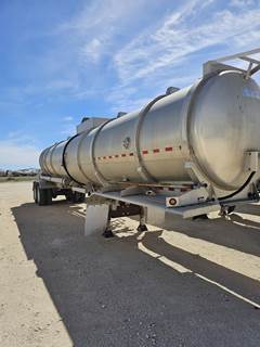 Dragon Tandem Axle Aluminum Crude Oil Tank Trailer - Air Ride, Fixed Axle