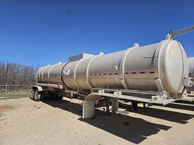 Dragon Tandem Axle Aluminum Crude Oil Tank Trailer - Air Ride, Fixed Axle
