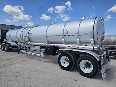 Dragon Tandem Axle Aluminum Crude Oil Tank Trailer - Air Ride, Fixed Axle