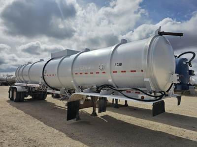 Dragon Tandem Axle Aluminum Crude Oil Tank Trailer - Air Ride, Fixed Axle