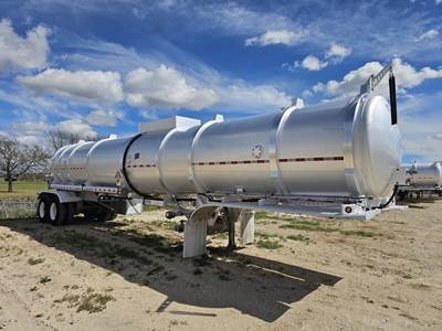 Dragon Tandem Axle Aluminum Crude Oil Tank Trailer - Air Ride, Fixed Axle