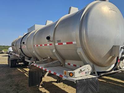 Dragon Tandem Axle Aluminum Crude Oil Tank Trailer - Air Ride, Fixed Axle