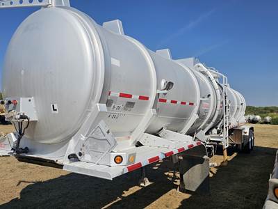 Dragon Tandem Axle Aluminum Crude Oil Tank Trailer - Air Ride, Fixed Axle