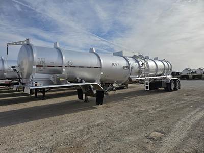 Dragon Tandem Axle Aluminum Crude Oil Tank Trailer - Air Ride, Fixed Axle