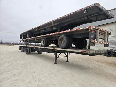Fontaine Combination Flatbed Trailer - Air Ride, Fixed Spread Axle