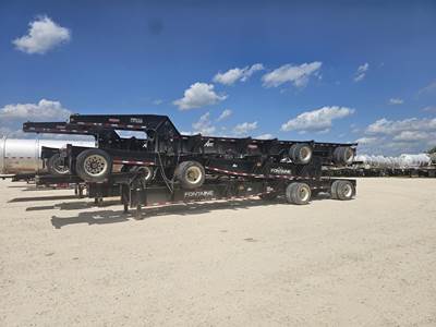 Fontaine Tandem Axle Steel Oil Field Trailer - Air Ride, Fixed Spread Axle