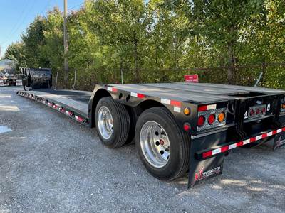 XL Specialized 40 TON MINI DECK WITH PONY MOTOR Double Drop Trailer