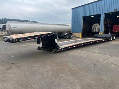 XL Specialized 30 TON MINI DECK WITH PONY MOTOR Double Drop Trailer