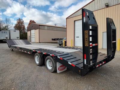 Dorsey LB35-33CS W/SPRING RAMPS Drop Deck Trailer