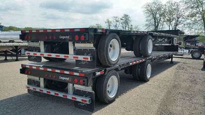 Manac 48x102 Steel Drop Deck Trailer - Air Ride, Fixed Spread Axle