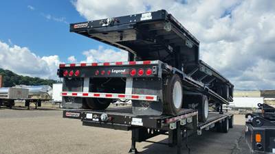 Manac 48x102 Steel Drop Deck Trailer - Air Ride, Fixed Spread Axle
