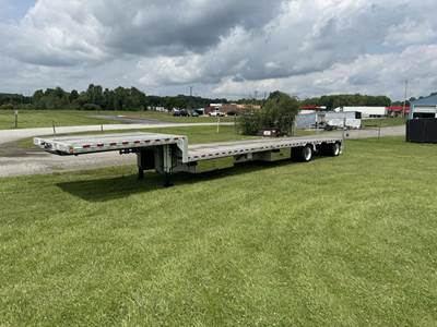 Reitnouer 48x102 Aluminum Drop Deck Trailer - Air Ride, Sliding Spread Axle