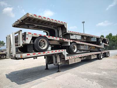 Reitnouer DropMiser 48x102 Aluminum Drop Deck Trailer - Air Ride, Sliding Spread Axle