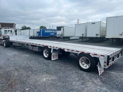 Reitnouer DropMiser 48x102 Aluminum Drop Deck Trailer - Air Ride, Sliding Spread Axle