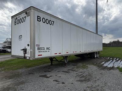 Wabash 53 ft Dry Van Trailer - Swing Door, Air Ride, Sliding Axle