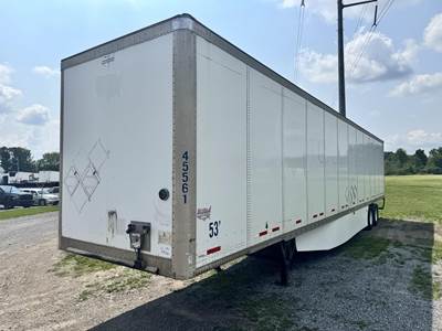 Wabash 53 ft Dry Van Trailer - Swing Door, Spring, Sliding Axle