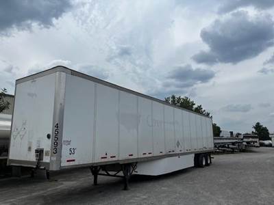 Wabash 53 ft Dry Van Trailer - Roll up Door, Spring, Sliding Spread Axle